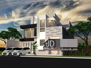 Desain rumah modern kontemporer mewah Bapak Irfan Hendrawan di Jakarta