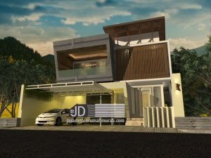 Desain Rumah Mewah 2 Lantai Modern Kontemporer 